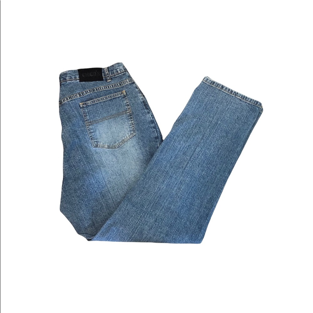Chico’s Authentic Denim Straight Leg Jeans Red Tag Sz 16 Sz 3.0
